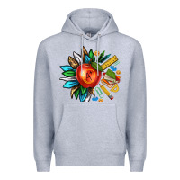 Heather Grey teacher sunflower Premium Hoodie - texasbilliewilder