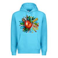 Ocean Blue teacher sunflower Premium Hoodie - texasbilliewilder