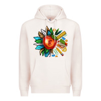 Pale Pink teacher sunflower Premium Hoodie - texasbilliewilder