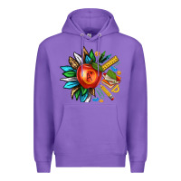 Purple teacher sunflower Premium Hoodie - texasbilliewilder
