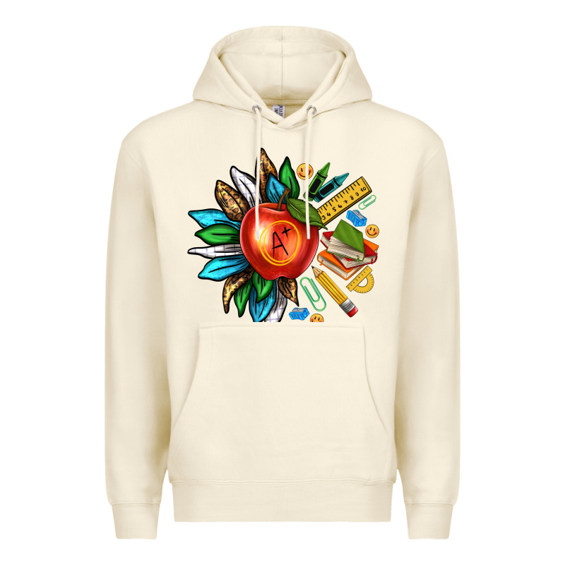 Teacher Sunflower Premium Hoodie by texasbilliewilder | Teevron