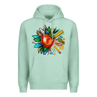 Seafoam teacher sunflower Premium Hoodie - texasbilliewilder
