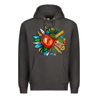 Smoke teacher sunflower Premium Hoodie - texasbilliewilder