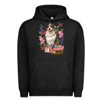 Pigment Black Easter Aussie Australian Shepherd Urban Hoodie - RanaPortraitStore