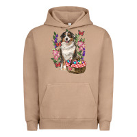 Pigment Burro Easter Aussie Australian Shepherd Urban Hoodie - RanaPortraitStore