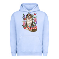 Pigment Grape Ice Easter Aussie Australian Shepherd Urban Hoodie - RanaPortraitStore
