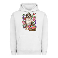 Pigment Lunar Rock Easter Aussie Australian Shepherd Urban Hoodie - RanaPortraitStore