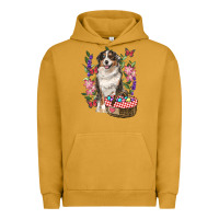 Pigment Peanut Butter Easter Aussie Australian Shepherd Urban Hoodie - RanaPortraitStore