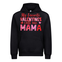 Black my favorite valentines call me mama Urban Hoodie - texasbilliewilder