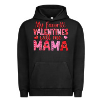 Pigment Black my favorite valentines call me mama Urban Hoodie - texasbilliewilder