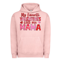 Pigment Salmon my favorite valentines call me mama Urban Hoodie - texasbilliewilder