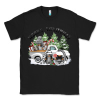 Black merry christmas gnomies Classic Tee - FaDigitalArtStudio