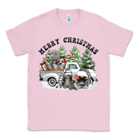 Bubblegum Pink merry christmas gnomies Classic Tee - FaDigitalArtStudio