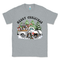 Heather Grey merry christmas gnomies Classic Tee - FaDigitalArtStudio