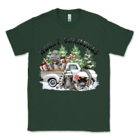 Sports Green merry christmas gnomies Classic Tee - FaDigitalArtStudio