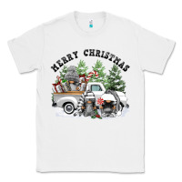 White merry christmas gnomies Classic Tee - FaDigitalArtStudio