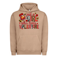 Pigment Burro just a girl who loves valentine Urban Hoodie - texasbilliewilder