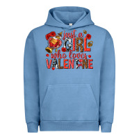 Pigment Pebble Blue just a girl who loves valentine Urban Hoodie - texasbilliewilder