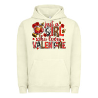 Pigment Pistachio just a girl who loves valentine Urban Hoodie - texasbilliewilder