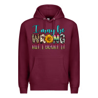 Burgundy i may be wrong but i doubt it Premium Hoodie - Zillion Design Studio