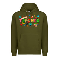 Army Green teacher Premium Hoodie - texasbilliewilder