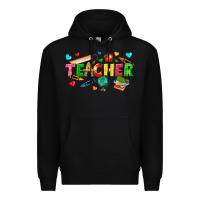 Black teacher Premium Hoodie - texasbilliewilder