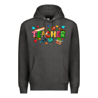 Charcoal Heather teacher Premium Hoodie - texasbilliewilder