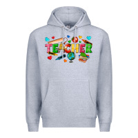 Heather Grey teacher Premium Hoodie - texasbilliewilder
