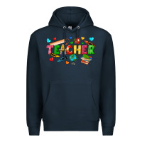 Navy teacher Premium Hoodie - texasbilliewilder