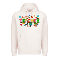 Pale Pink teacher Premium Hoodie - texasbilliewilder