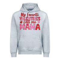 Heather Grey my favorite valentines call me mama Urban Hoodie - texasbilliewilder