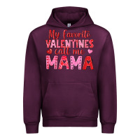 Mauve Wine my favorite valentines call me mama Urban Hoodie - texasbilliewilder