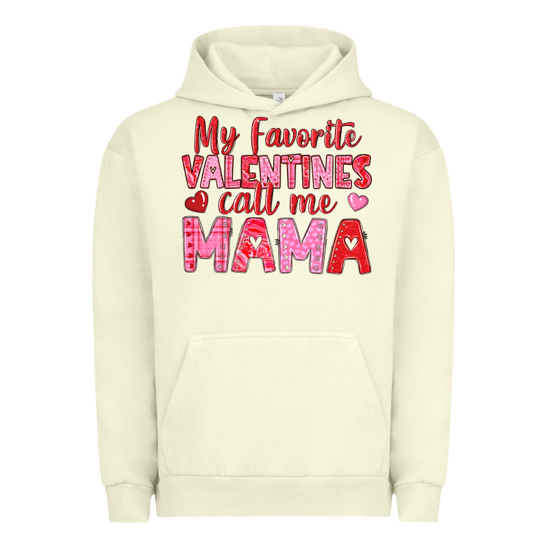My Favorite Valentines Call Me Mama Urban Hoodie by texasbilliewilder | Teevron