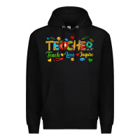 Black teacher teach love inspire tbw Premium Hoodie - texasbilliewilder