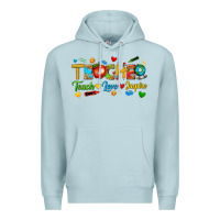 Blue Mist teacher teach love inspire tbw Premium Hoodie - texasbilliewilder