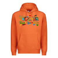 Carrot teacher teach love inspire tbw Premium Hoodie - texasbilliewilder