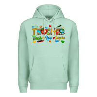 Seafoam teacher teach love inspire tbw Premium Hoodie - texasbilliewilder