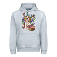 Heather Grey Easter Beagle Urban Hoodie - RanaPortraitStore