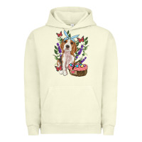 Pigment Pistachio Easter Beagle Urban Hoodie - RanaPortraitStore