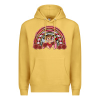 Antique Gold valentine's day cupid rainbow Premium Hoodie - RanaPortraitStore