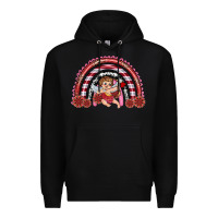 Black valentine's day cupid rainbow Premium Hoodie - RanaPortraitStore