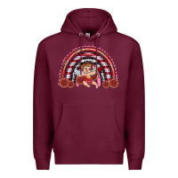 Burgundy valentine's day cupid rainbow Premium Hoodie - RanaPortraitStore