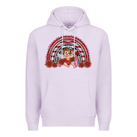 Lilac valentine's day cupid rainbow Premium Hoodie - RanaPortraitStore