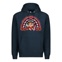 Navy valentine's day cupid rainbow Premium Hoodie - RanaPortraitStore