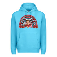 Ocean Blue valentine's day cupid rainbow Premium Hoodie - RanaPortraitStore