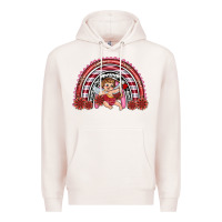 Pale Pink valentine's day cupid rainbow Premium Hoodie - RanaPortraitStore