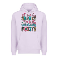 Lilac i m not snarky i m just selectively polite Premium Hoodie - Zillion Design Studio
