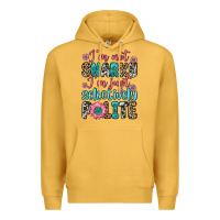 Mustard i m not snarky i m just selectively polite Premium Hoodie - Zillion Design Studio