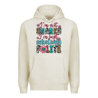 Oatmeal Heather i m not snarky i m just selectively polite Premium Hoodie - Zillion Design Studio