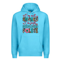 Ocean Blue i m not snarky i m just selectively polite Premium Hoodie - Zillion Design Studio